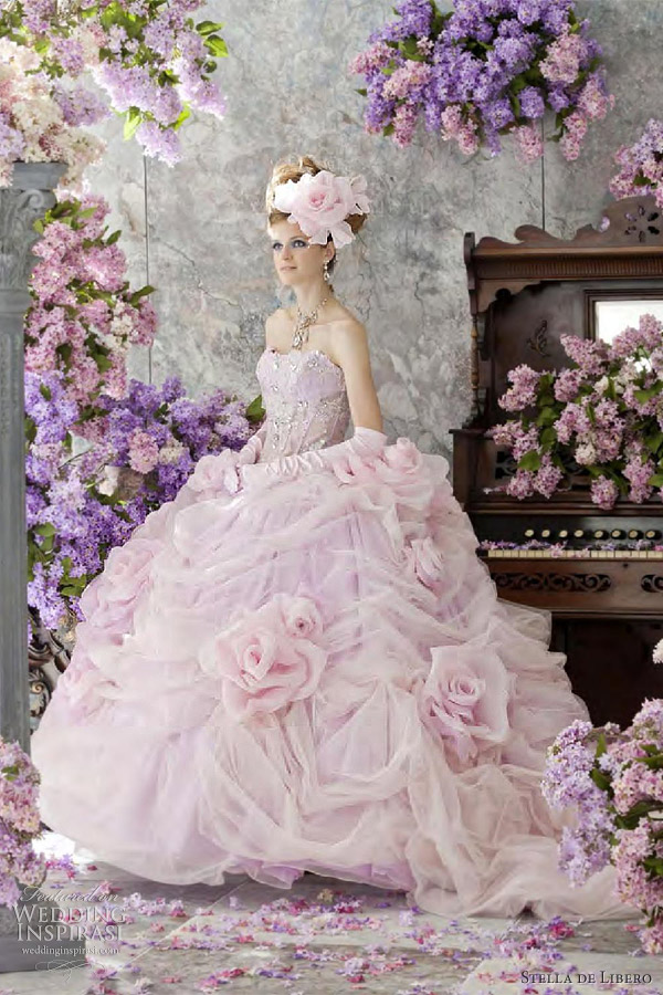 Rose Pink Wedding Dress