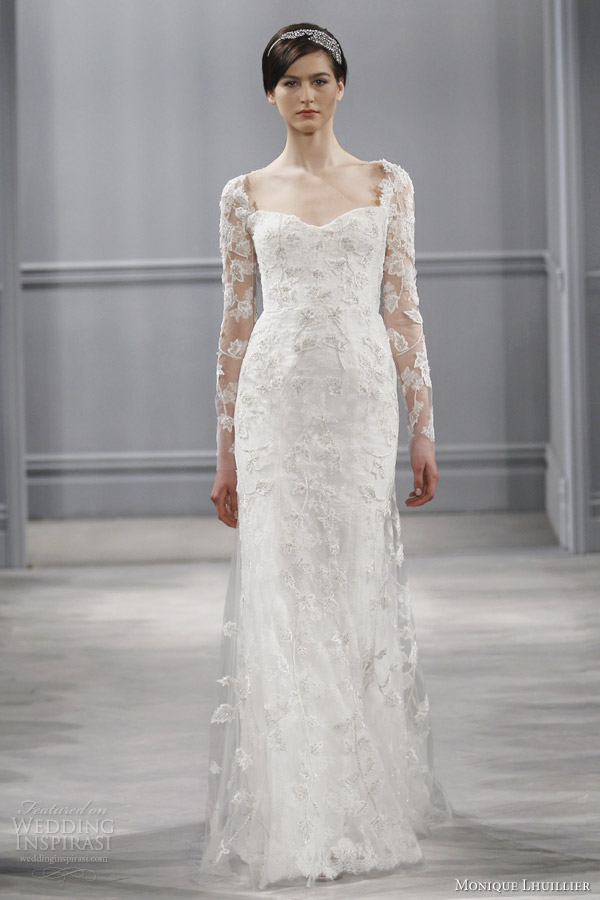 Monique Lhuillier Spring 2014 Wedding Dresses Wedding Inspirasi