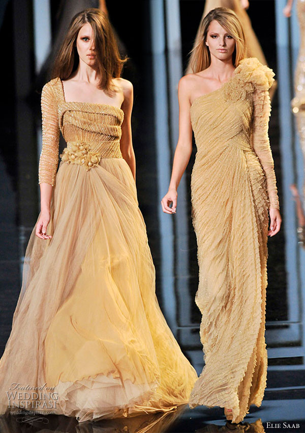 Elie Saab Couture Fall/Winter 2010/2011 mustard, yellow one
