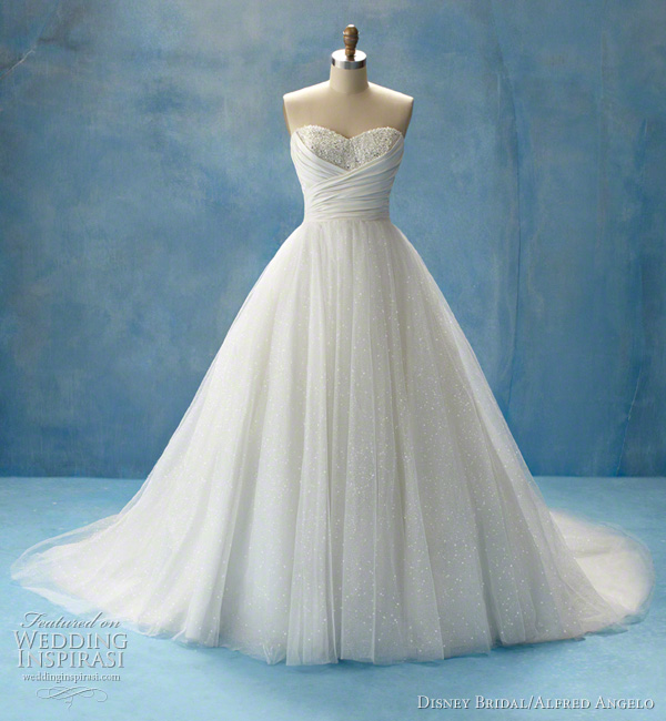 glitter cinderella wedding dress