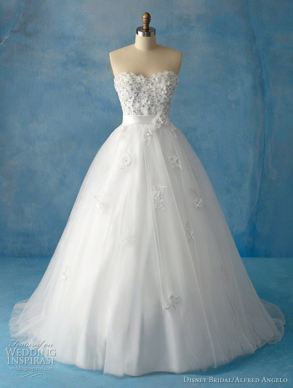 Snow White wedding dress by Disney Bridal and Alfred Angelo for Disney's Fairy Tale Weddings