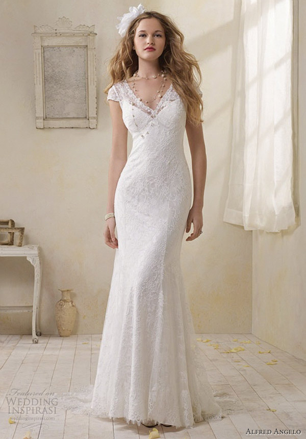 alfred angelo lace wedding dress