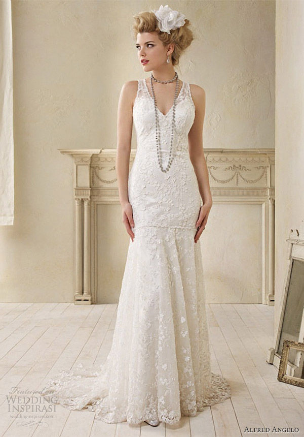 alfred angelo lace wedding dress