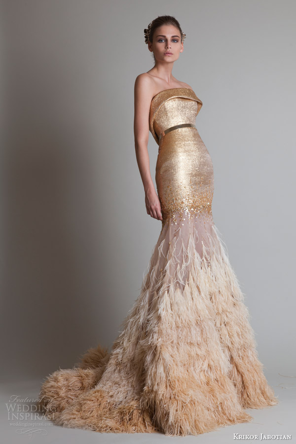 Krikor Jabotian Fall 2013 Couture — Closure Collection | Wedding ...