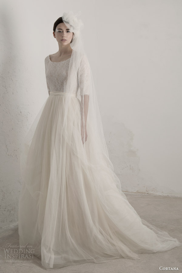 cortana bridal 2015 matilda wedding dress with half sleeves