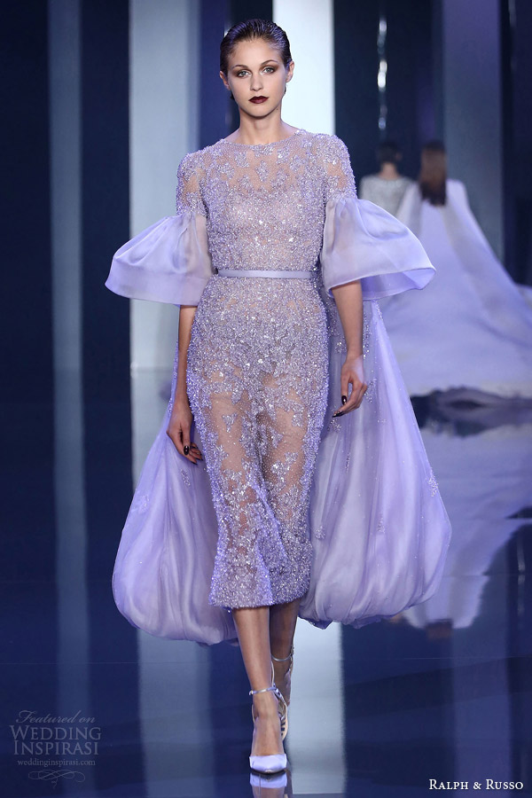 ralph russo fall winter 2014 2015 look 14 lilac haute couture dress