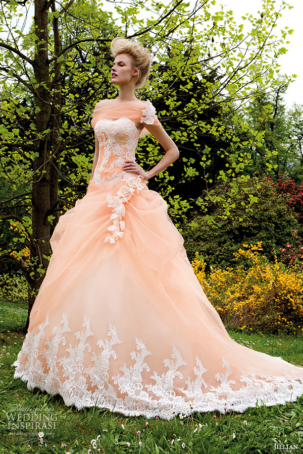 https://www.weddinginspirasi.com/wp-content/uploads/2014/11/jillian-2015-wedding-dress-strapless-sweetheart-neckline-corset-bodice-peach-color-gathered-ball-gown.jpg