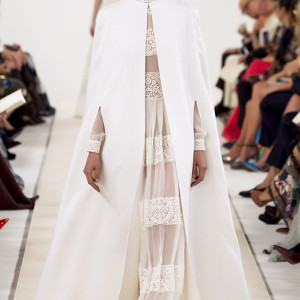 valentino sala bianca couture dresses high neck sheer long sleeves gown with cape