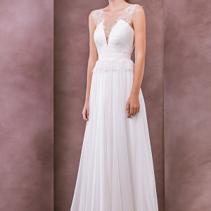 divine atelier wedding dress 2015 bridal sheer scoop top a line gown iarina