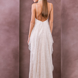 divine atelier wedding dress 2015 bridal spagetti strap empire gown thea back