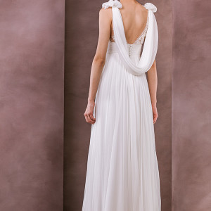 divine atelier wedding dress 2015 bridal v neckline sleeveless grecian empire gown raysa back