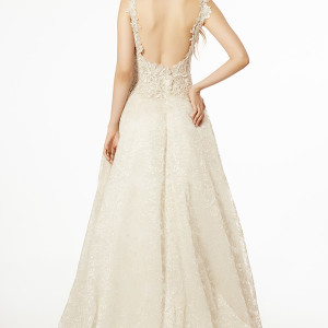 francesca miranda wedding dress fall 2015 sleeveless embroidery strap sweetheart neckline ivory aline bridal gown creta back