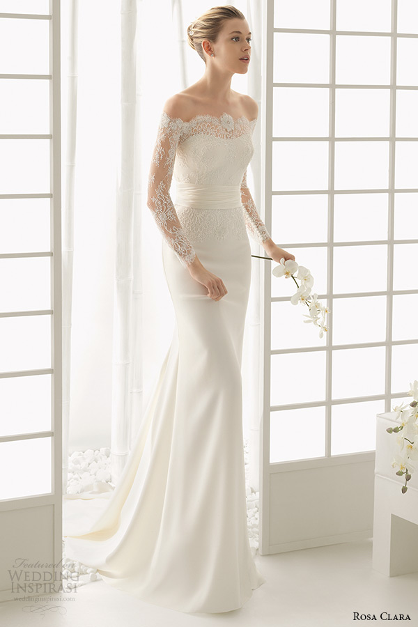 simple white sheath wedding dress