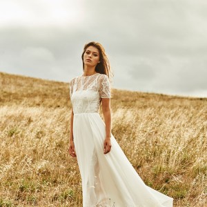 grace loves lace 2015 valentina illusion short sleeve wedding dress