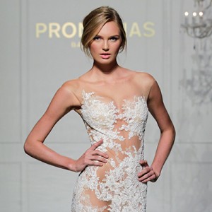 pronovias 2016 wedding dress new york bridal week 2015 runway fashion show post thumb