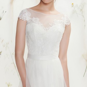 lillian west spring 2016 bridal cap sleeves bateau illusion neckline sweetheart cutout pretty tulle a  line ball gown wedding dress style 6375