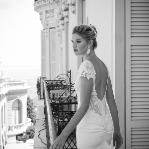 alessandra rinaudo 2017 bridal cap sleeves bateau neckline heavily embellished bodice elegant sheath wedding dress low back long train (7) zbv