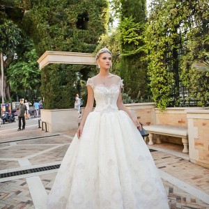 alessandra rinaudo 2017 bridal cap sleeves sweetheart neckline heavily embellished bodice princess ball gown wedding dress lace back chapel train (35) mv