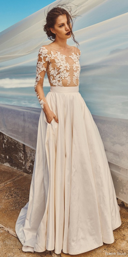 Elbeth Gillis 2017 Wedding Dresses — “Milk and Honey” Bridal Separates ...