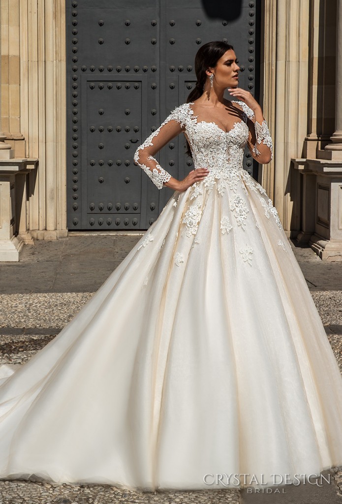 Beautiful Wedding Dresses from the 2017 Crystal Design Collection ...