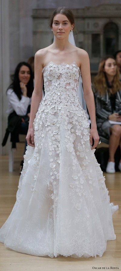 Oscar de la Renta Spring 2018 Wedding Dresses — New York Bridal Fashion ...