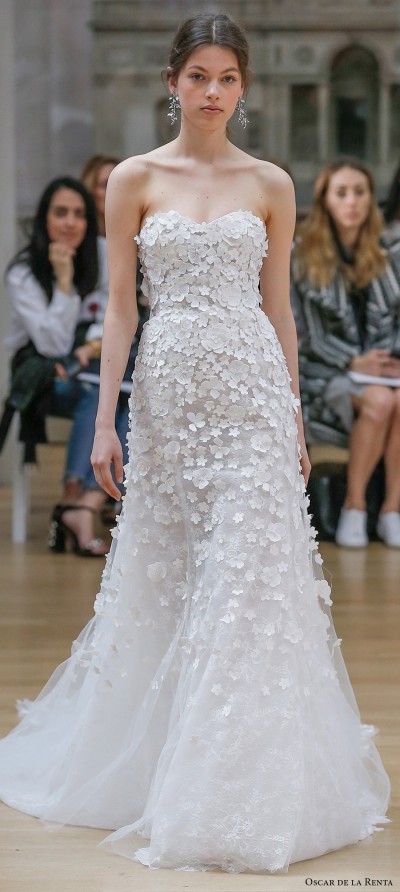 Oscar de la Renta Spring 2018 Wedding Dresses — New York Bridal Fashion ...