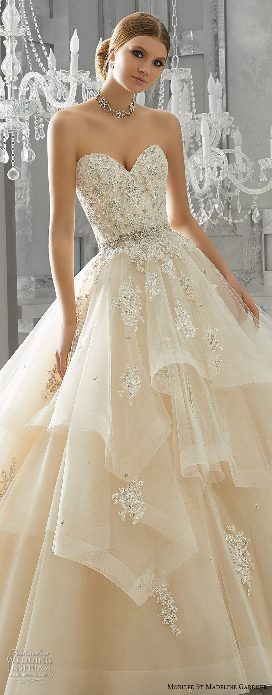 Mori Lee by Madeline Gardner Wedding Dress 2691 on SALE, Up to 80% OFF