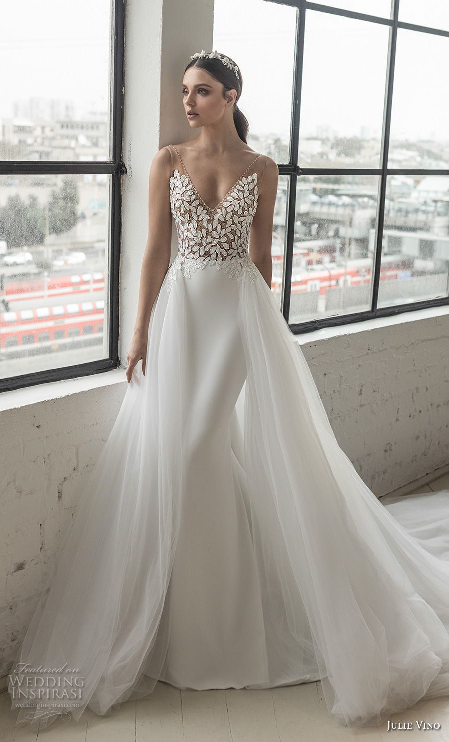 2019 fit and flare wedding dresses