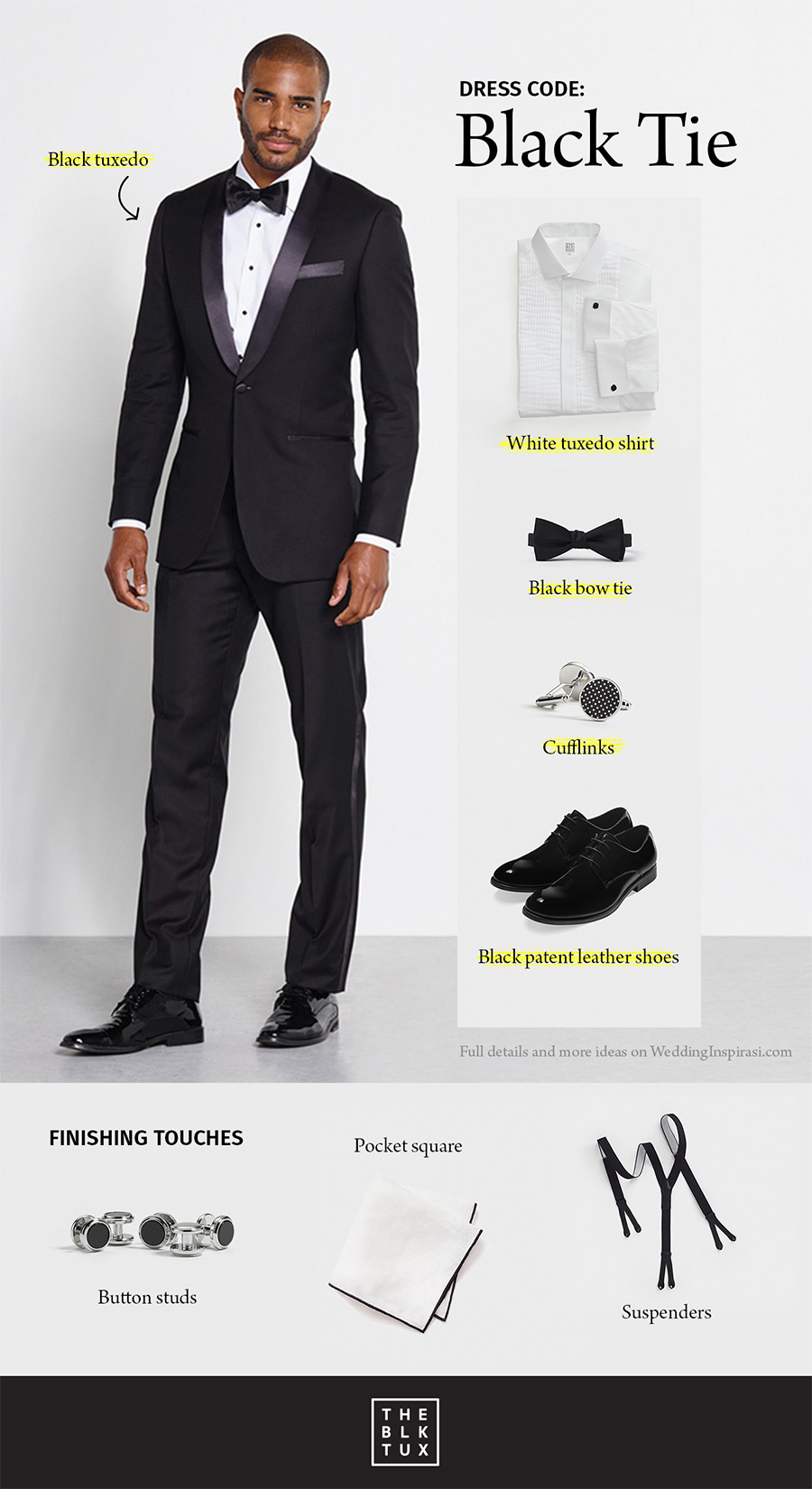 modern black tie dress code for men