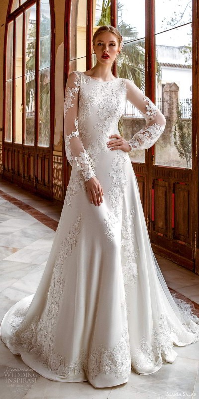 María Salas Wedding Dresses — “Marea” Bridal Collection | Wedding Inspirasi